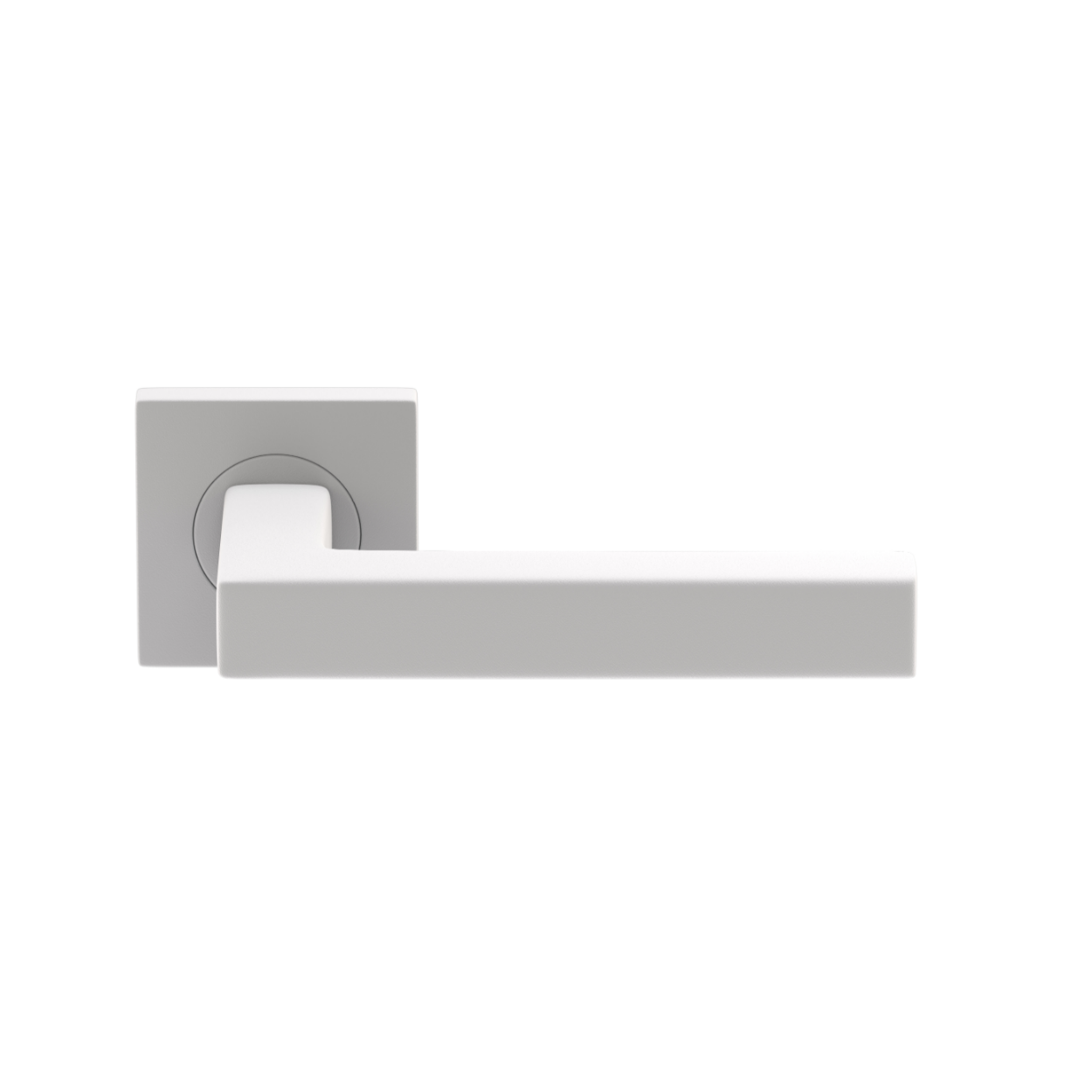 Sluitwerkpakketten met Deurkruk Squared 16 Regular Wit